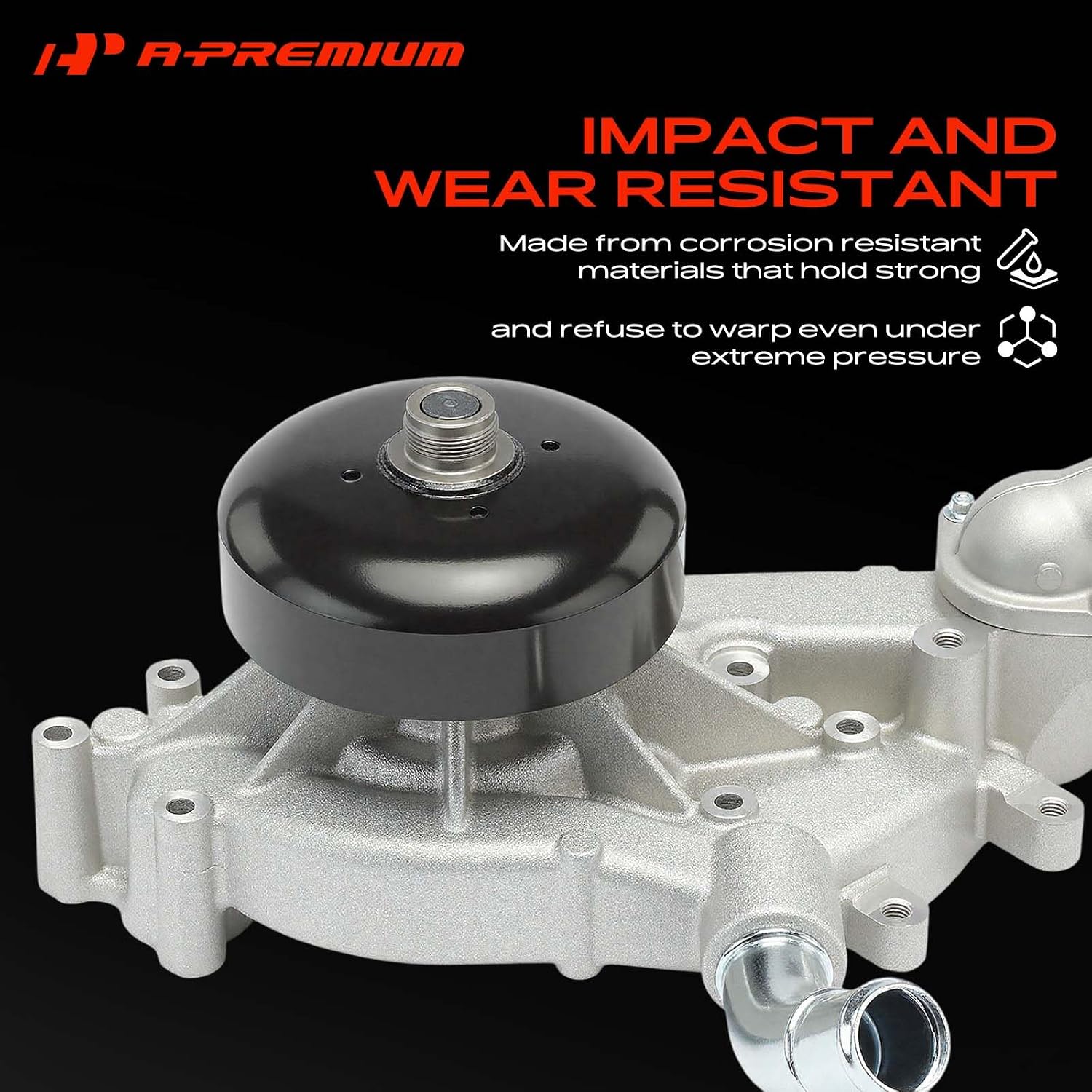 A-Premium Water Pump with Thermostat & Gasket Compatible with GM Vehicles