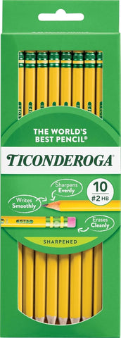 Ticonderoga Wood-Cased Pencils, Pre-Sharpened