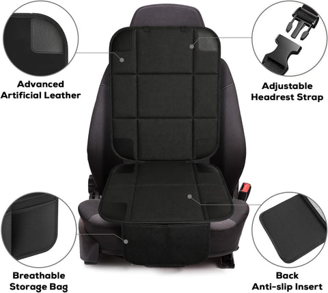 VLM 2 Pack Car Seat Protector for Child Car Seat, Waterproof Padded Cover