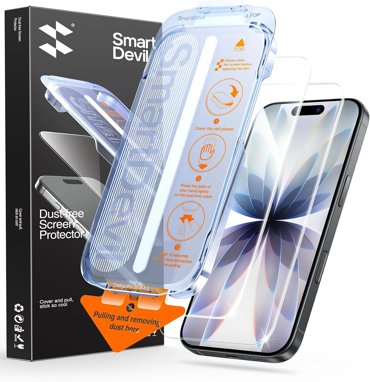 SMARTDEVIL 2 Pack for iPhone 17 Screen Protector