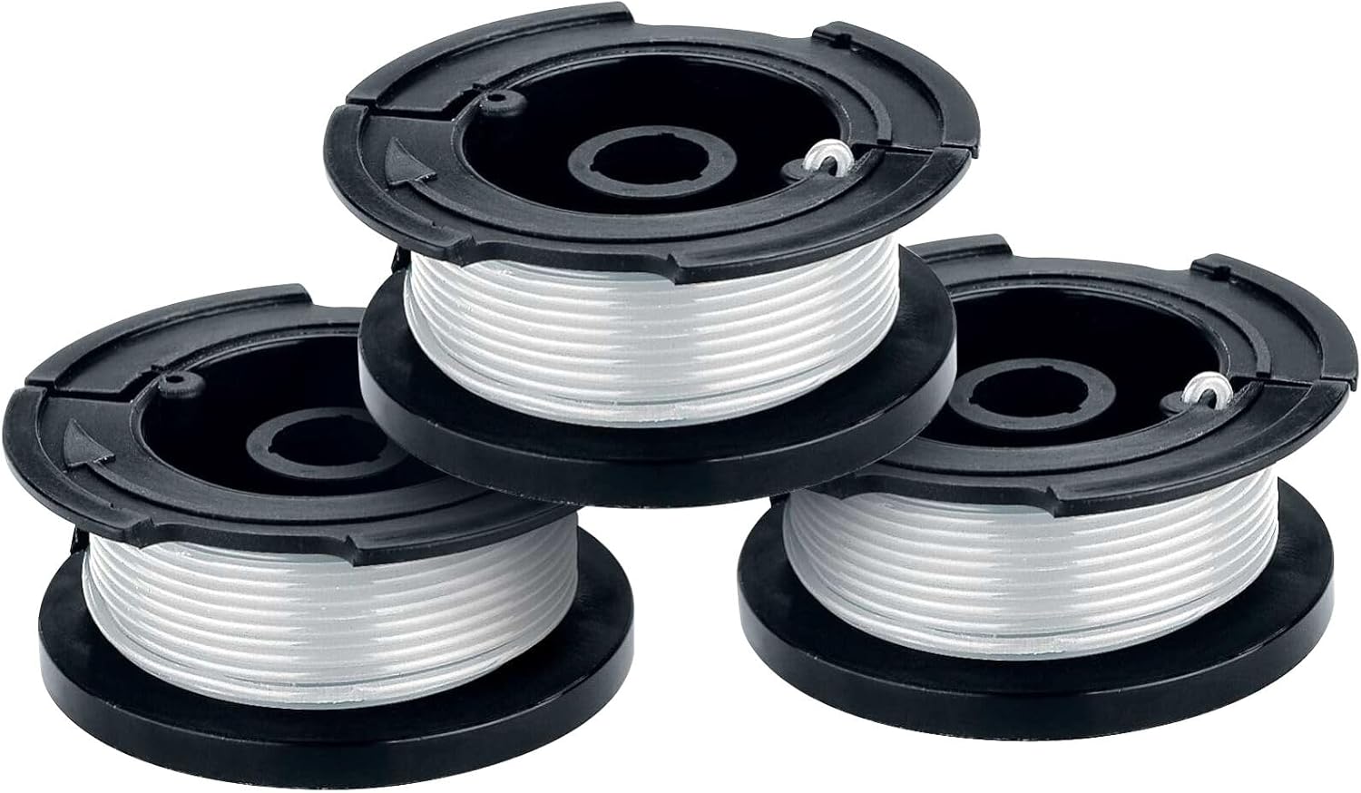 BLACK+DECKER Weed Eater String, Genuine OEM Authentic Trimmer Line, 3-Pack, 30-Feet of Replacement Spool, 0.065-Inch Diameter (AF1003ZP)