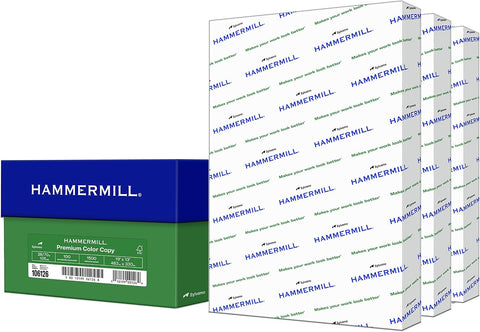 Hammermill Printer Paper, Premium Color 28 lb Copy Paper, 19 x 13-3 Ream (1,500 Sheets) - 100 Bright, Made in the USA, 106126C