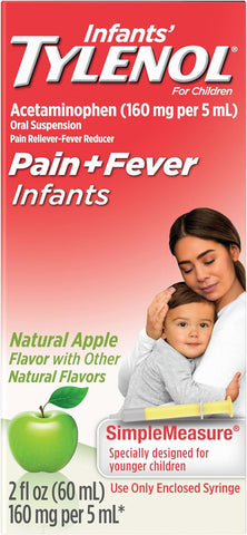 Infants' Tylenol Acetaminophen Oral Suspension, Dye-Free Apple, 2 fl. oz