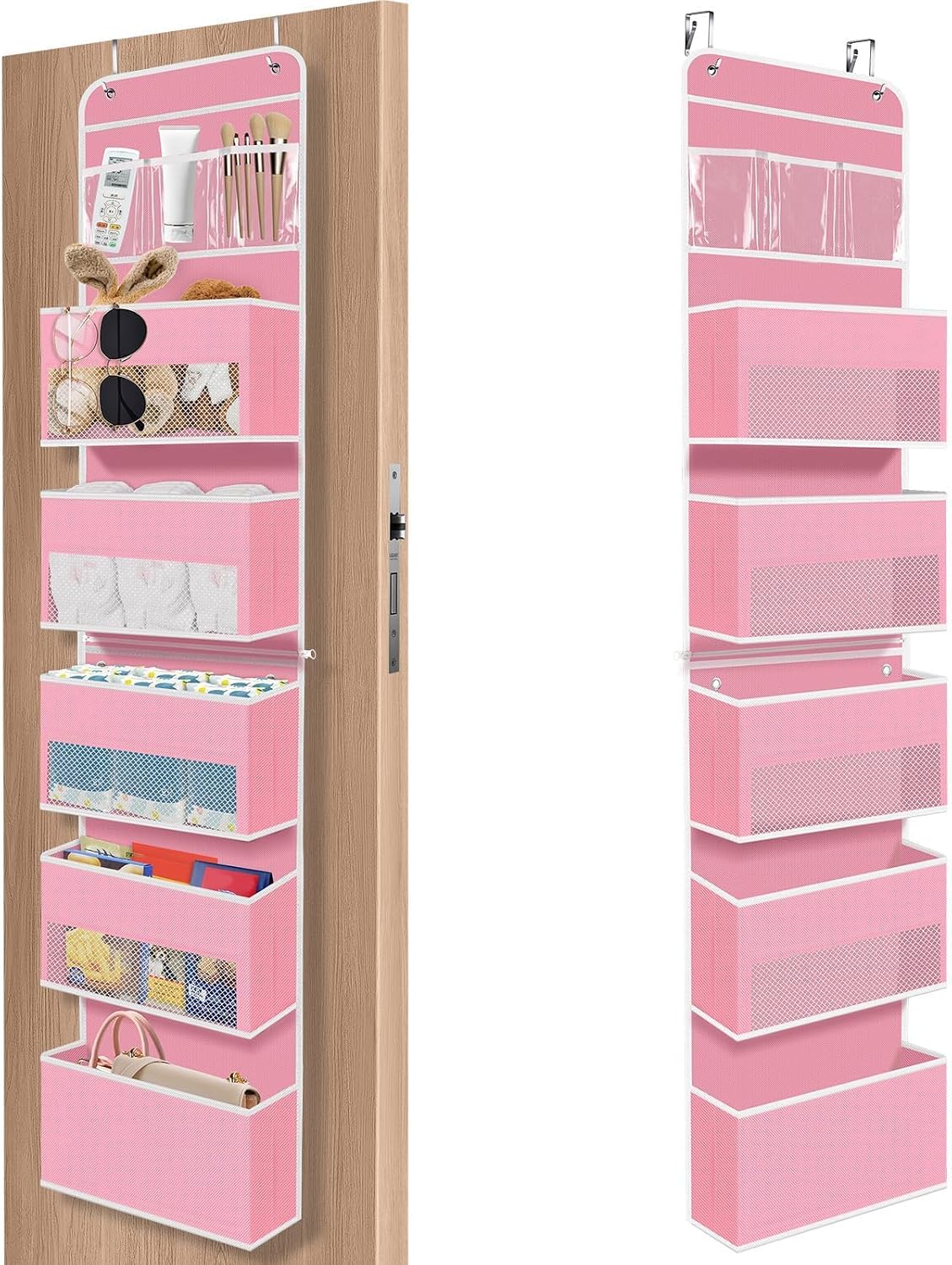 1Pack Over The Door Organizer Large Capacity Hanging Storage Room Organizer