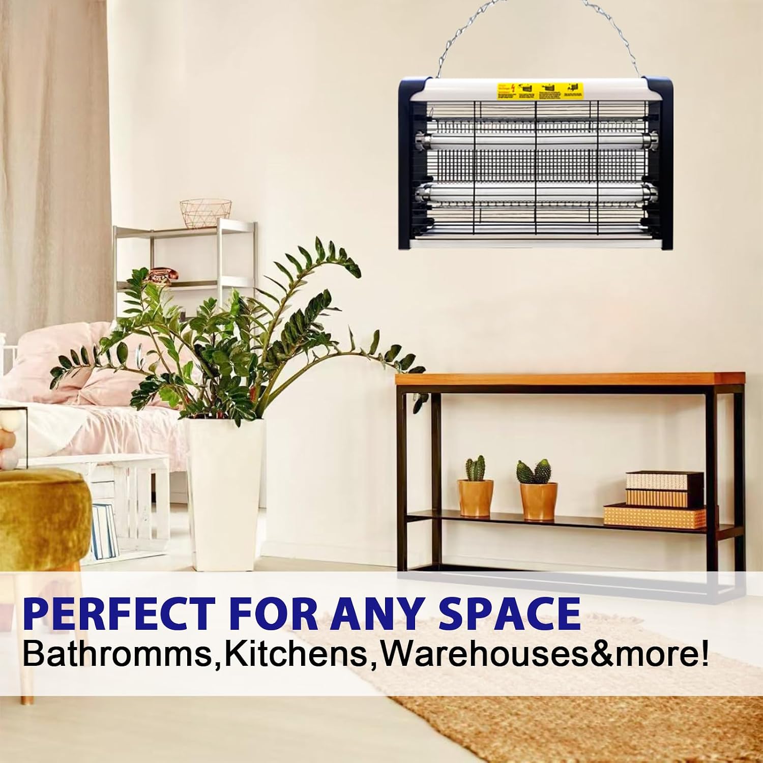 20W Electric Indoor Bug Zapper, Mosquito Trap with UV Light, Insect Killer Eliminator for Home, Office, Restaurant