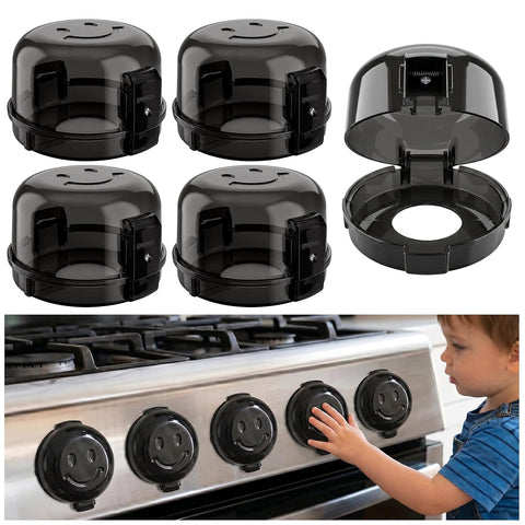 Gas Stove Knob Safety Covers | Oven Lock Baby Proofing - Heat Resistant