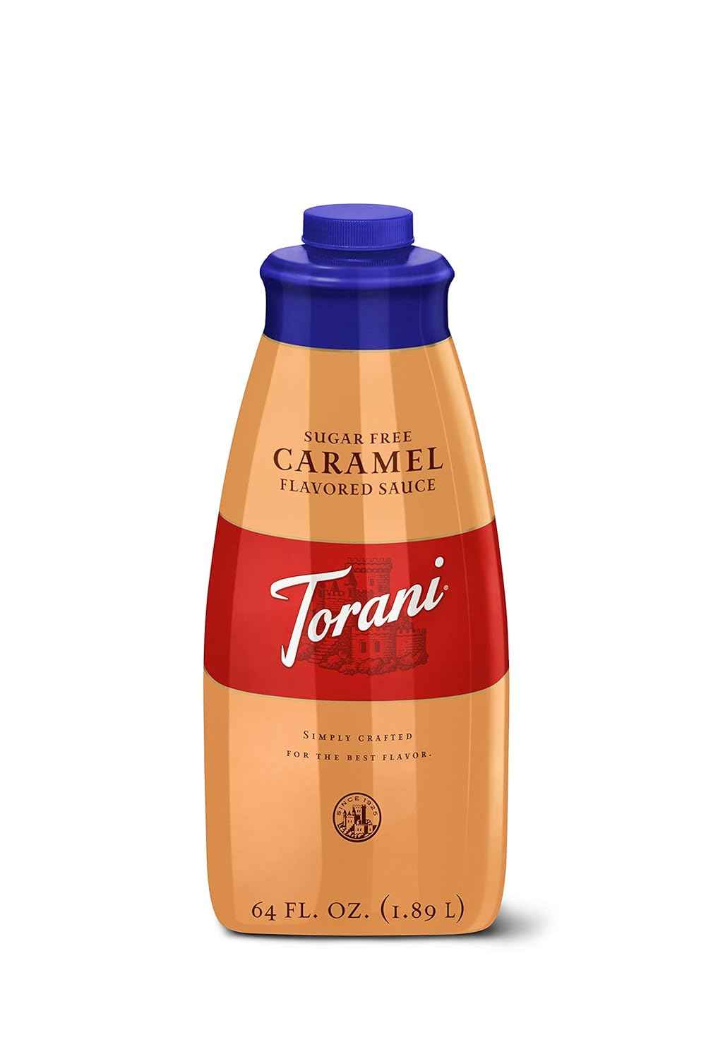 Torani Sugar Free Caramel Sauce, 64 Fl Oz 1.89 L