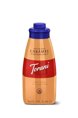 Torani Sugar Free Caramel Sauce, 64 Fl Oz 1.89 L