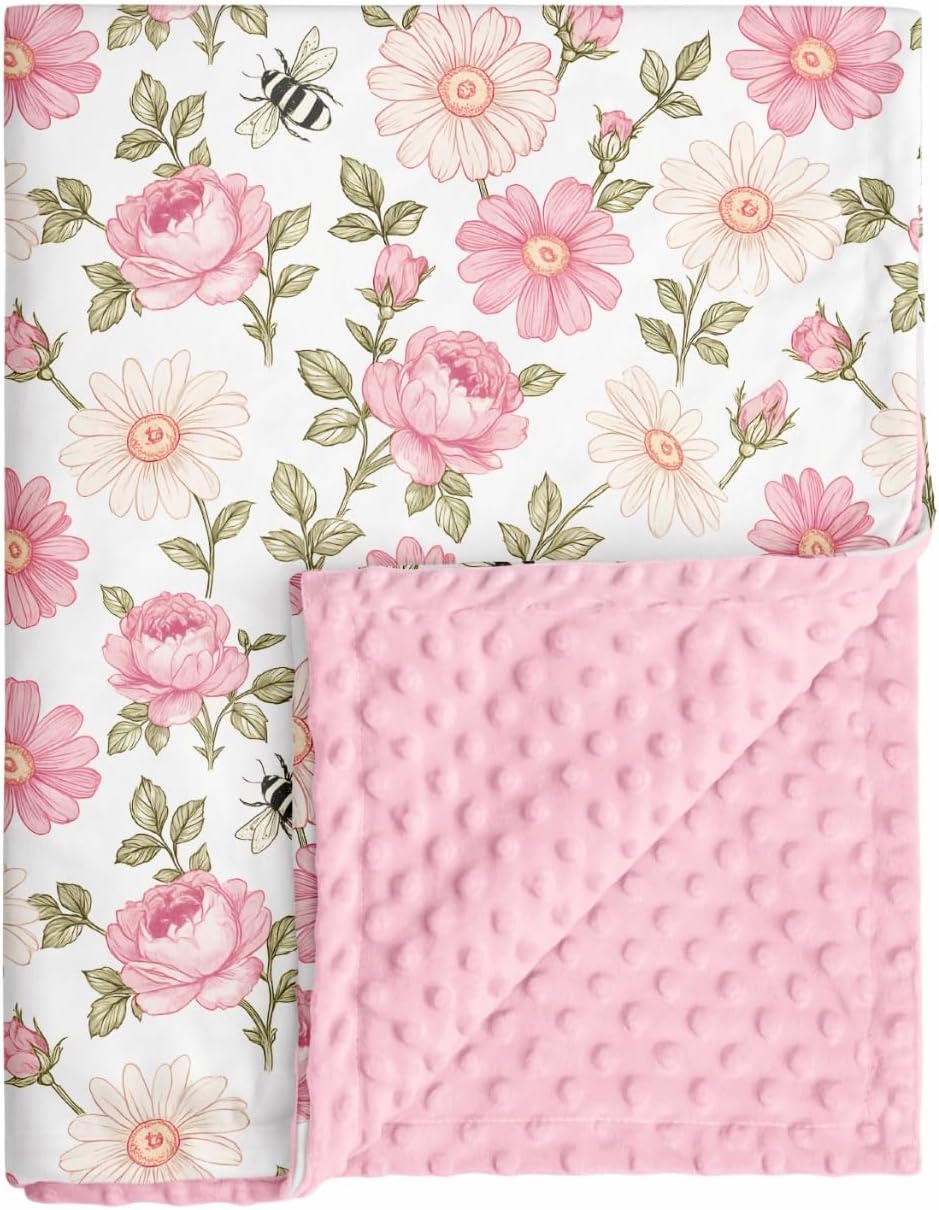 Fleece Baby Blankets for Girls & Boys, Infant Toddler Blanket