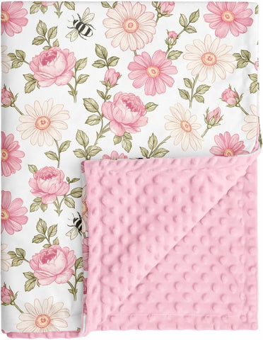 Fleece Baby Blankets for Girls & Boys, Infant Toddler Blanket