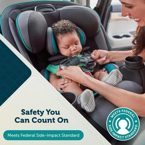Safety 1st Grow and Go All-in-One Convertible Car Seat, Black Phantom