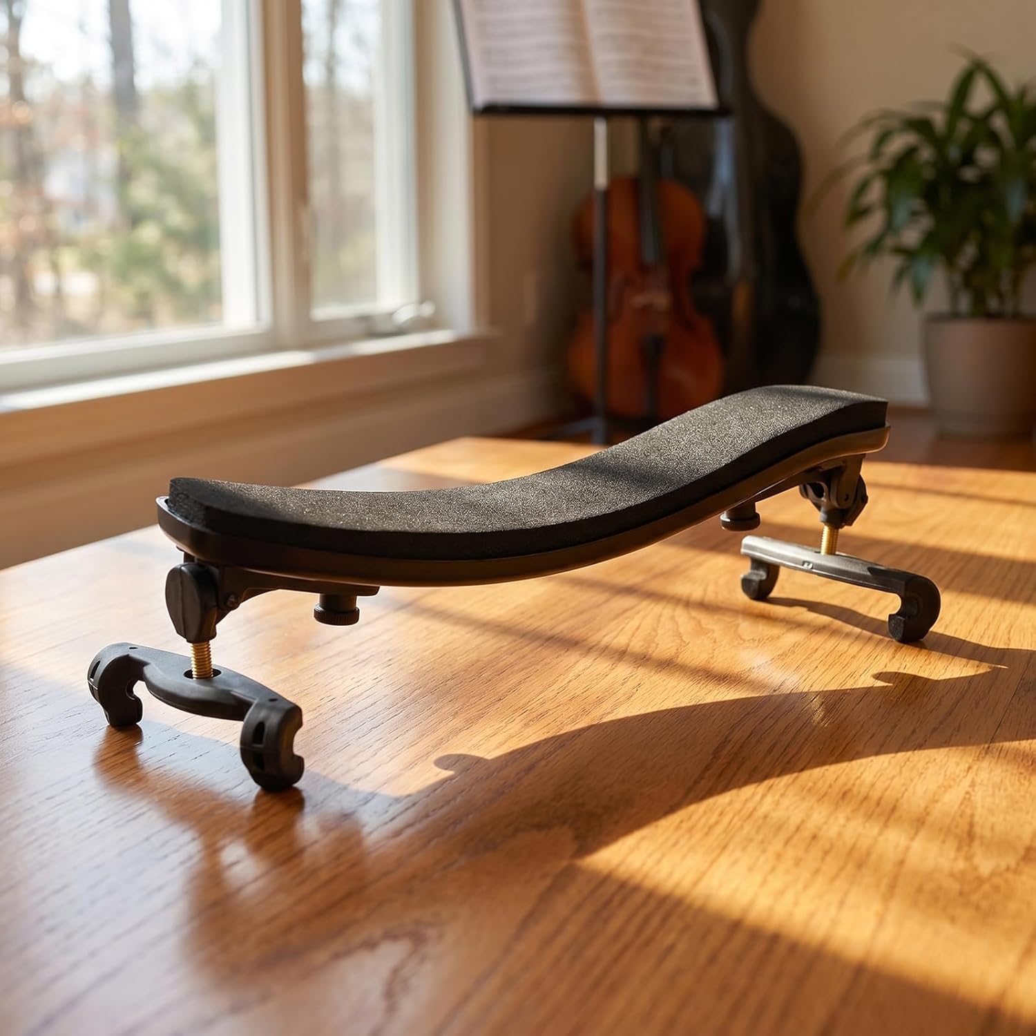 NANYI 1/2 Violin Shoulder Rest for Students, Collapsible Adjustable