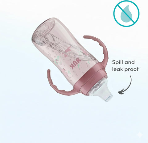 NUK Learner Cup 6+ Months Timeless Collection Amazon Exclusive 10 Oz – BPA Free Spill Proof Sippy Cup 2 Count (Pack of 1)