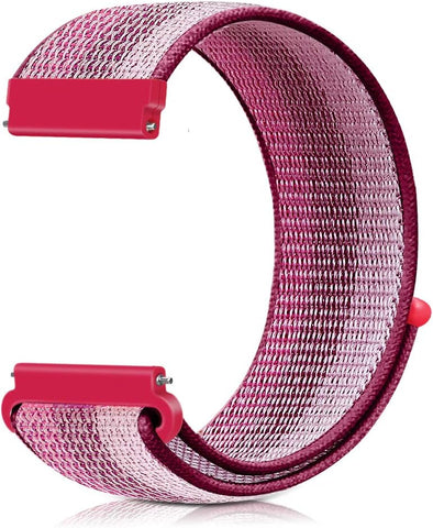 18mm Nylon Sport Quick Release Watch Bands Compatible with Garmin Venu 4 41mm/3S 41mm/Venu 2S/Vivoactive 4S/Vivomove 3S/Active S/Forerunner 265S(42mm)/255S/Fossil Women's Gen 6 42mm/5E 42mm Women Men