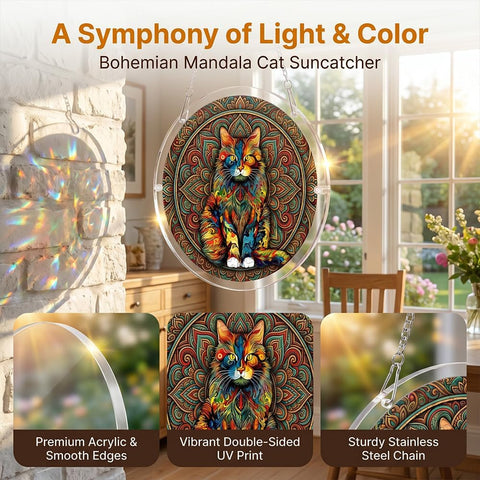 Acrylic Jigsaw Puzzle Suncatcher, Stained Glass Suncatcher Puzzle
