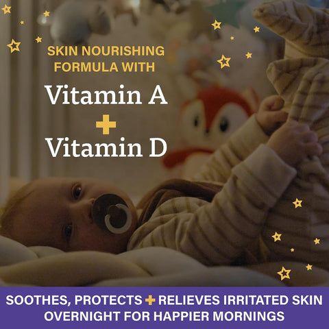 A+D Overnight Healing Diaper Rash Ointment, with Vitamins, Lavender, 3.6 Oz
