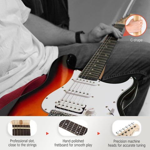 Donner DST-100S 39 Inch Full Size Electric Guitar Kit