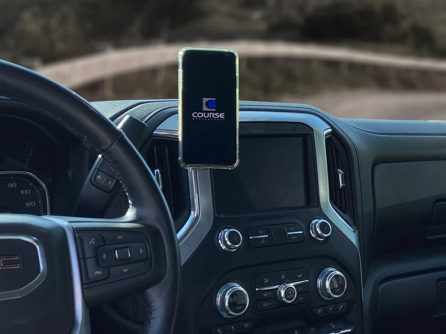 Course Motorsports Direct Fit Phone Mount - Chevrolet Silverado/GMC Sierra 1500 (2019+) 2500, 3500 (2020+) Compatible with All Phones - Magsafe Compatible Magnetic