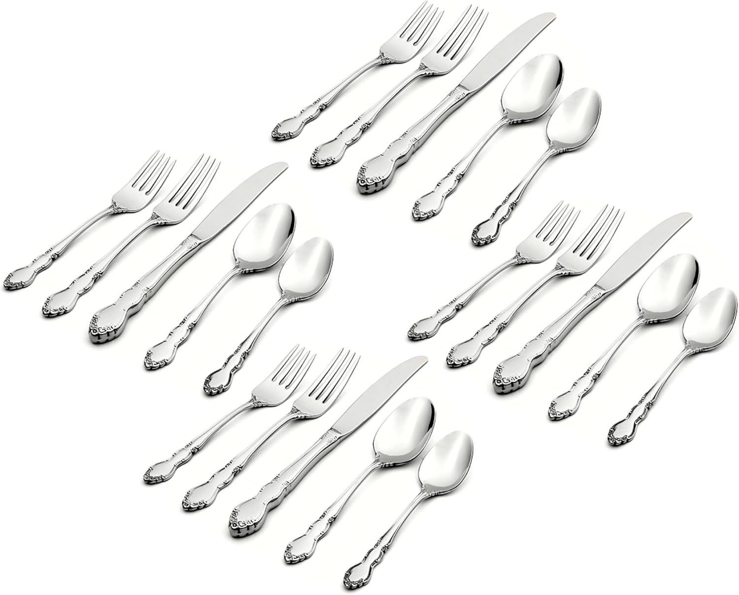 Oneida Dover 20-Piece 18/10 Silverware Set for 4, Flatware