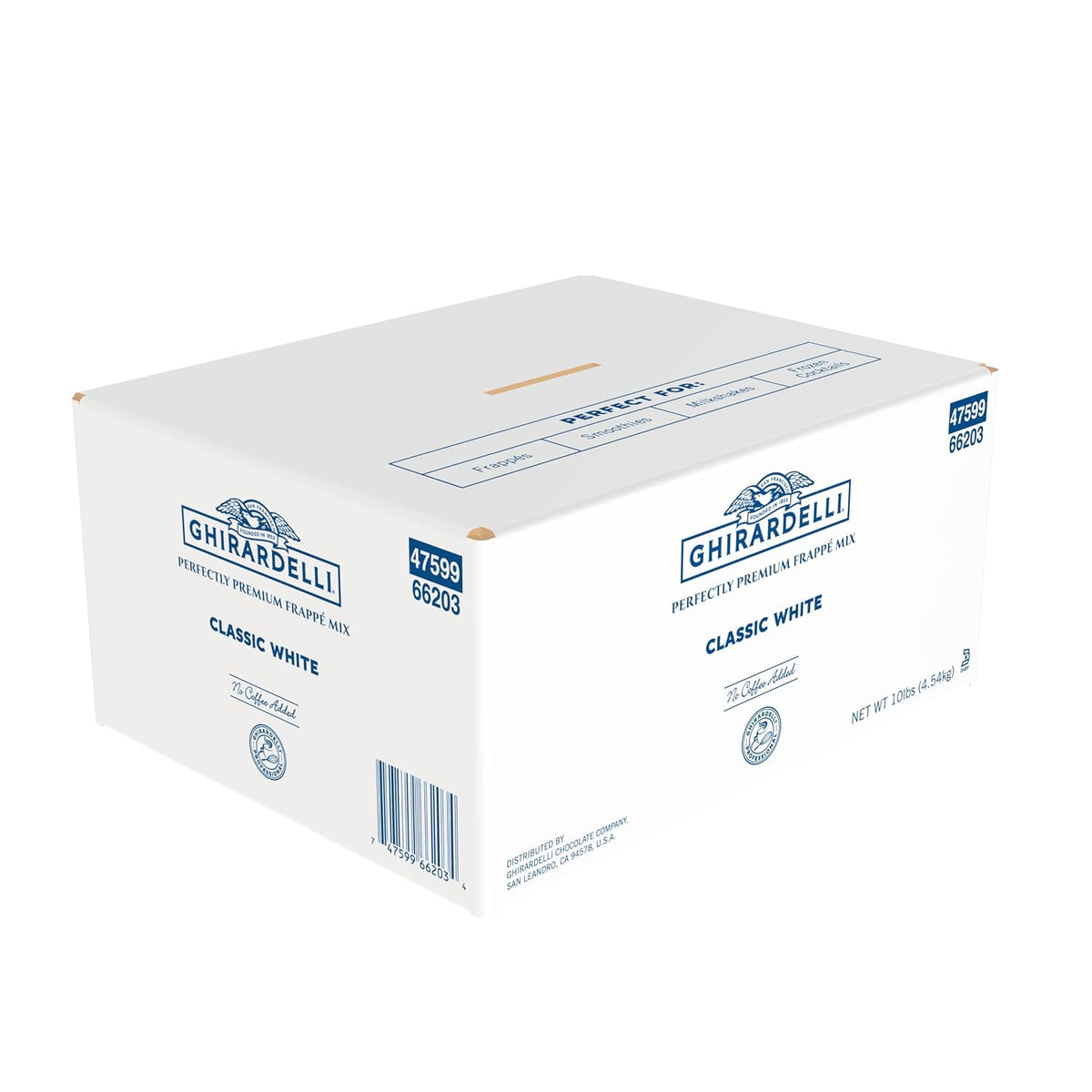 Ghirardelli Frappe Mix, Classic White, 10-Pound Box