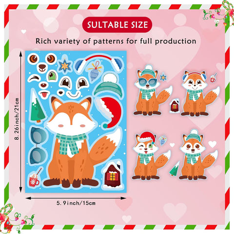 Winter Stickers for Kids Toddlers, Make Your Own Winter Animal Stickers