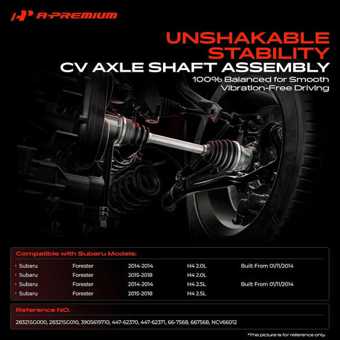 A-Premium Front Driver or Passenger Side CV Axle Shaft Assembly