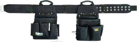 CLC Custom Leathercraft 5609 3 Piece Electrical Combo Tool Belt, 20 Pocket, Black, 29-46 inches