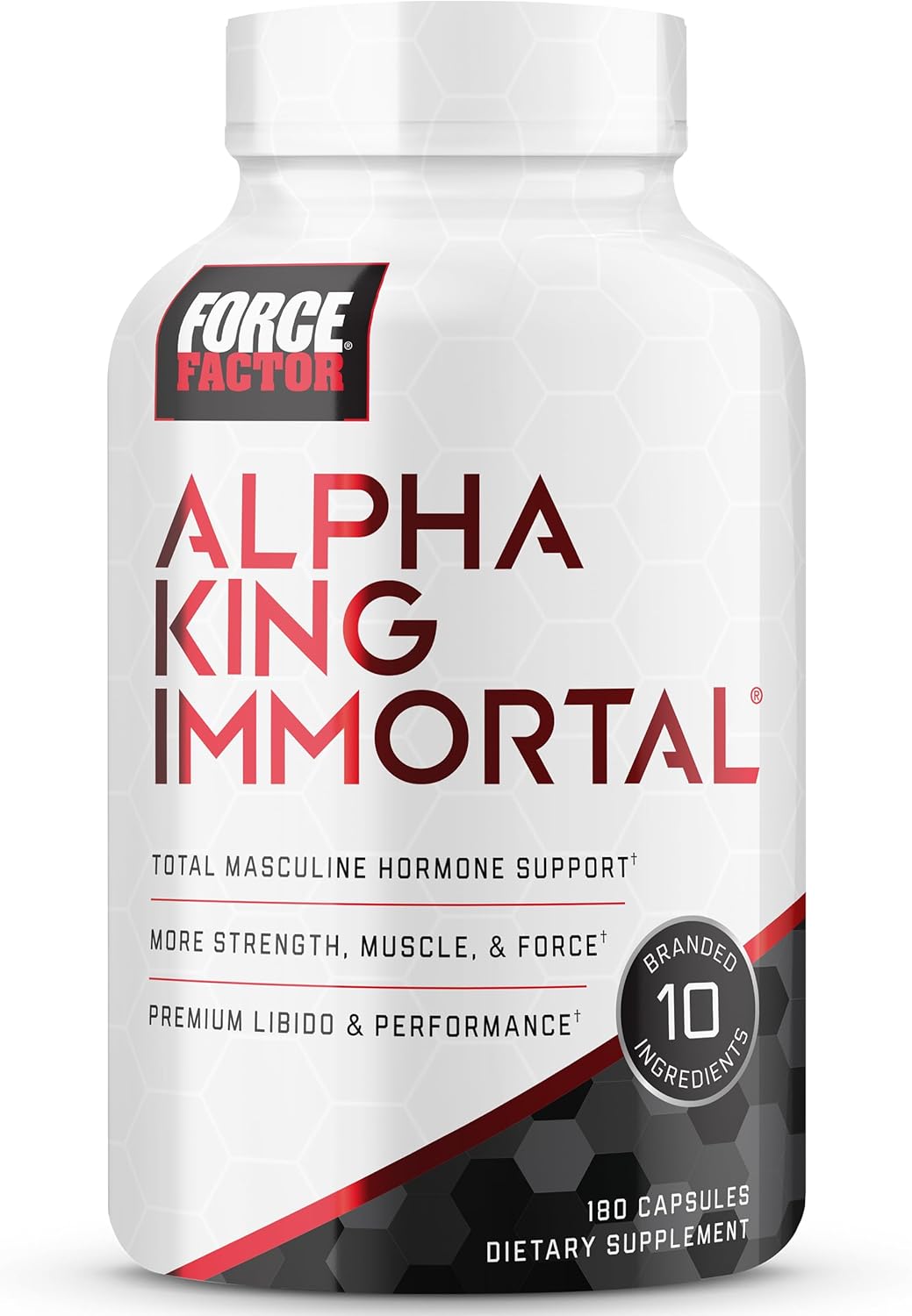Force Factor Alpha King Immortal Testosterone Booster & Hormone Support