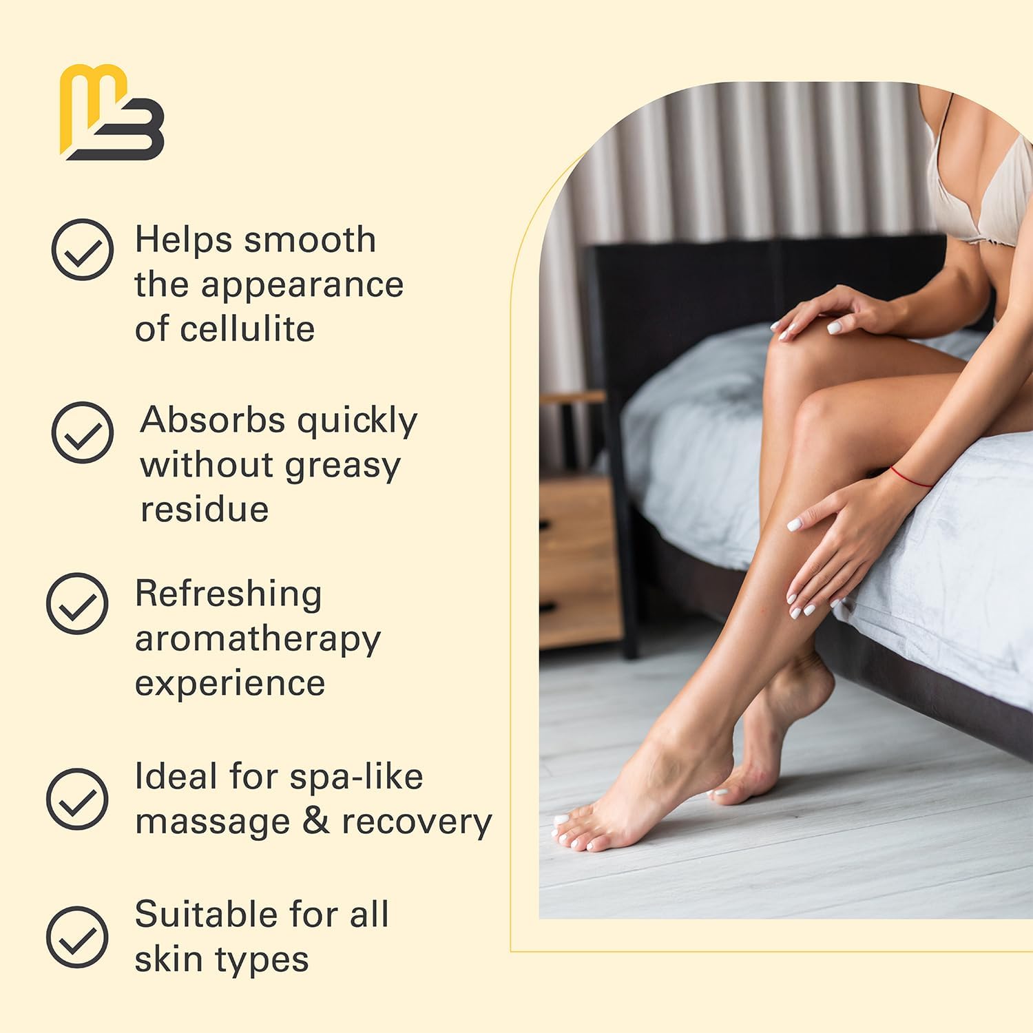Firming Body Massage Oil with Collagen for Cellulite, 8 fl oz by M3