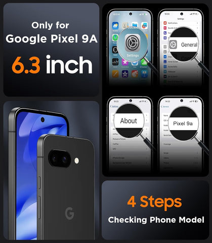 SPIDERCASE Magnetic for Google Pixel 9A Case, Gray