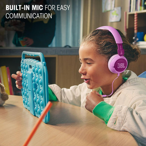 JBL Junior 320 Kids Headphones, Wired, Volume-Limited - Purple