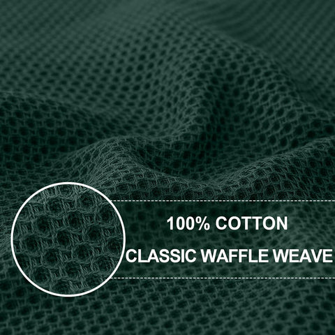 Homaxy 100% Cotton Oversized Waffle Weave Kitchen Towels 6-Pack