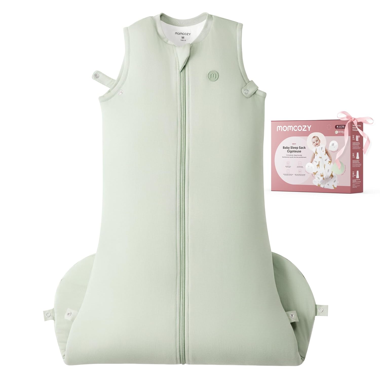 Momcozy Sleep Sack for Baby 6–12 Months, 1.5 TOG Baby Wearable Blanket