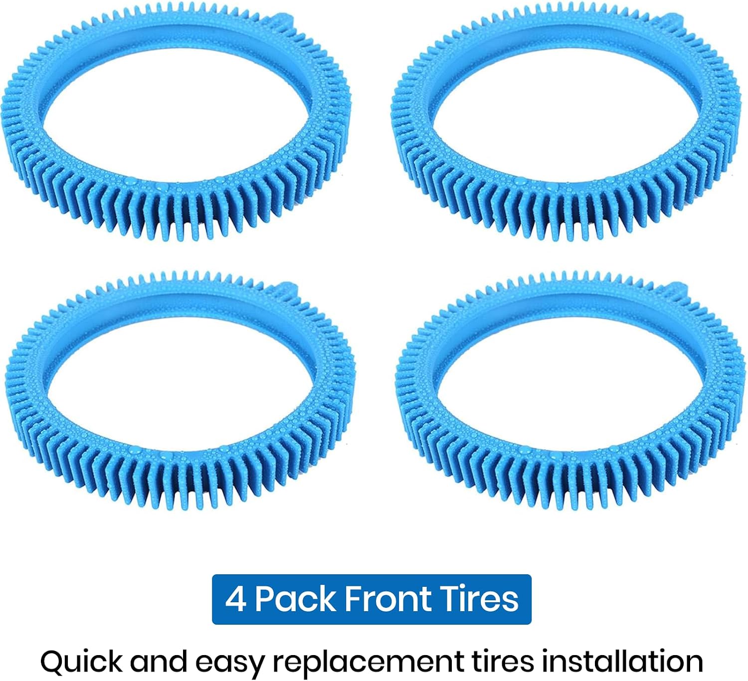 AR-PRO Replacement Tires with Super Hump | Compatible with Poolvergnuegen 896584000-143, Fits Select Poolvergnuegen/Hayward Phoenix Cleaners, 4-Pack