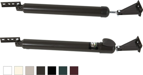 Touch 'n Hold Smooth Dual Door Closer System (Cranberry) – Heavy-Duty - Touch-Button Hold Open Feature & Smooth Closing Motion - Storm & Security Door (Medium/Heavy Weight). New Door/Replace Old Unit