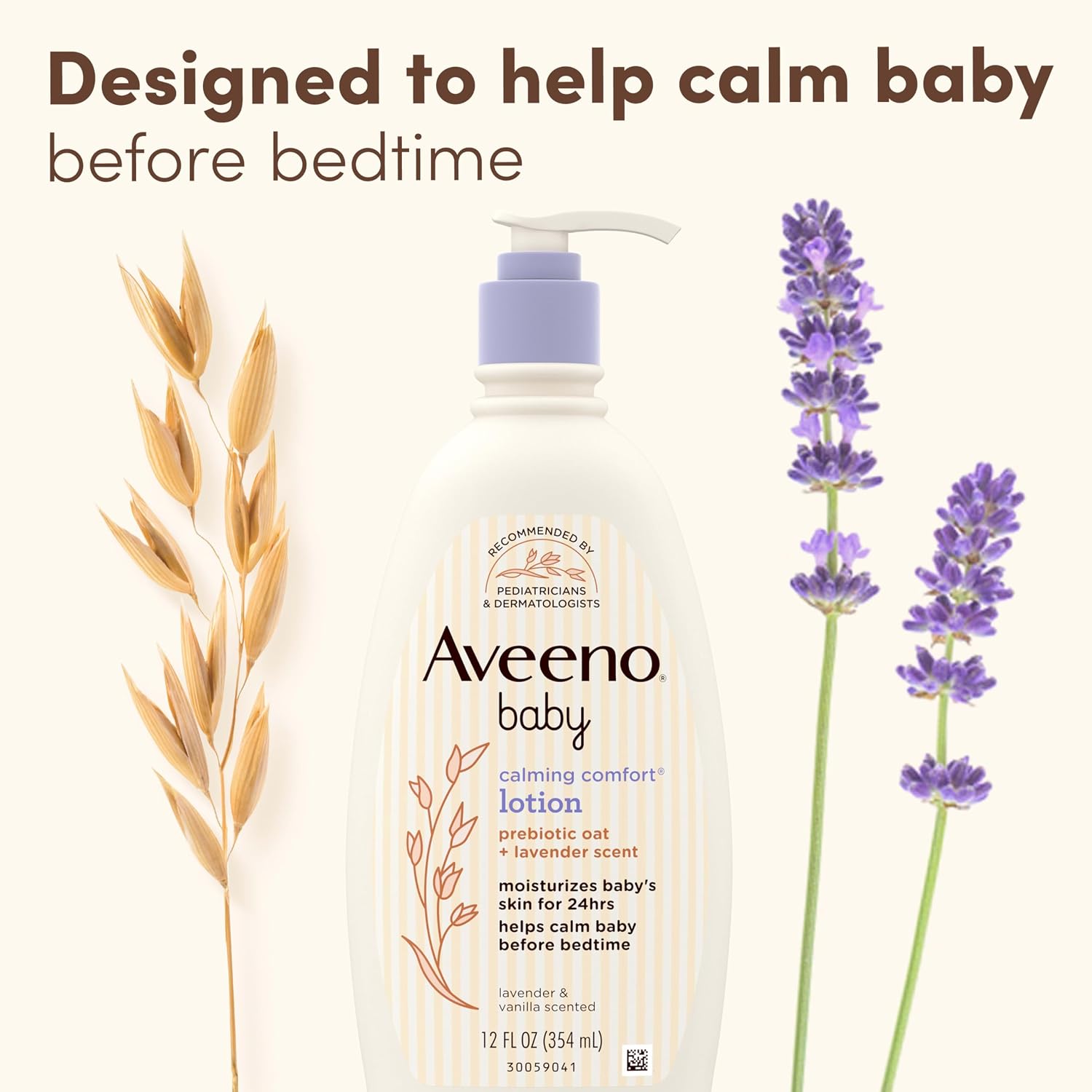 Aveeno Baby Calming Comfort Moisturizing Body Lotion, 12 fl. oz