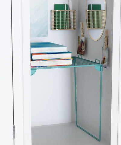 U Brands Magnetic Locker Organizer Kit with Decor, Blue