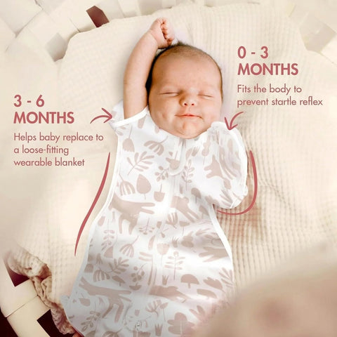 ANYEDDE 2-Pack Newborn Swaddle Sleep Sack, Arms Up Swaddles for Newborns