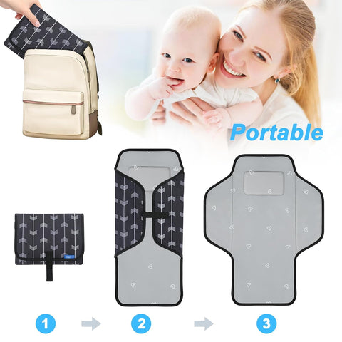 Baby Portable Changing Pad Travel - Waterproof Diper Changing Mat