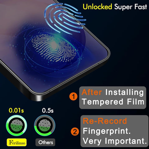 Ferilinso Screen Protector for Samsung Galaxy S26 Ultra, Tempered Glass