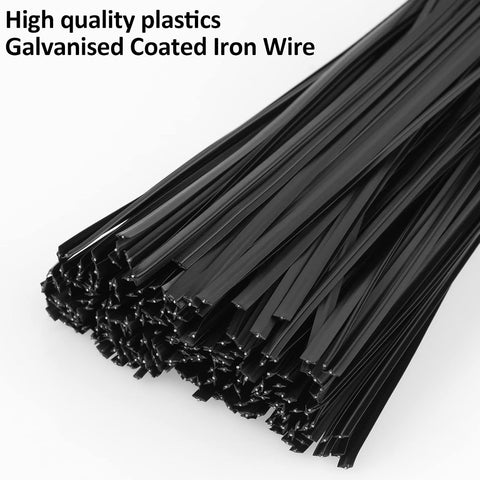 300 Pcs Plastic 5" Twist Ties for Bags, Bread, Household & Office Use