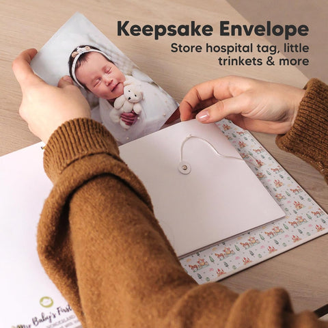 First 5 Years Baby Book Keepsake, Baby Memory Book Girl Boy(Fairytale Land)