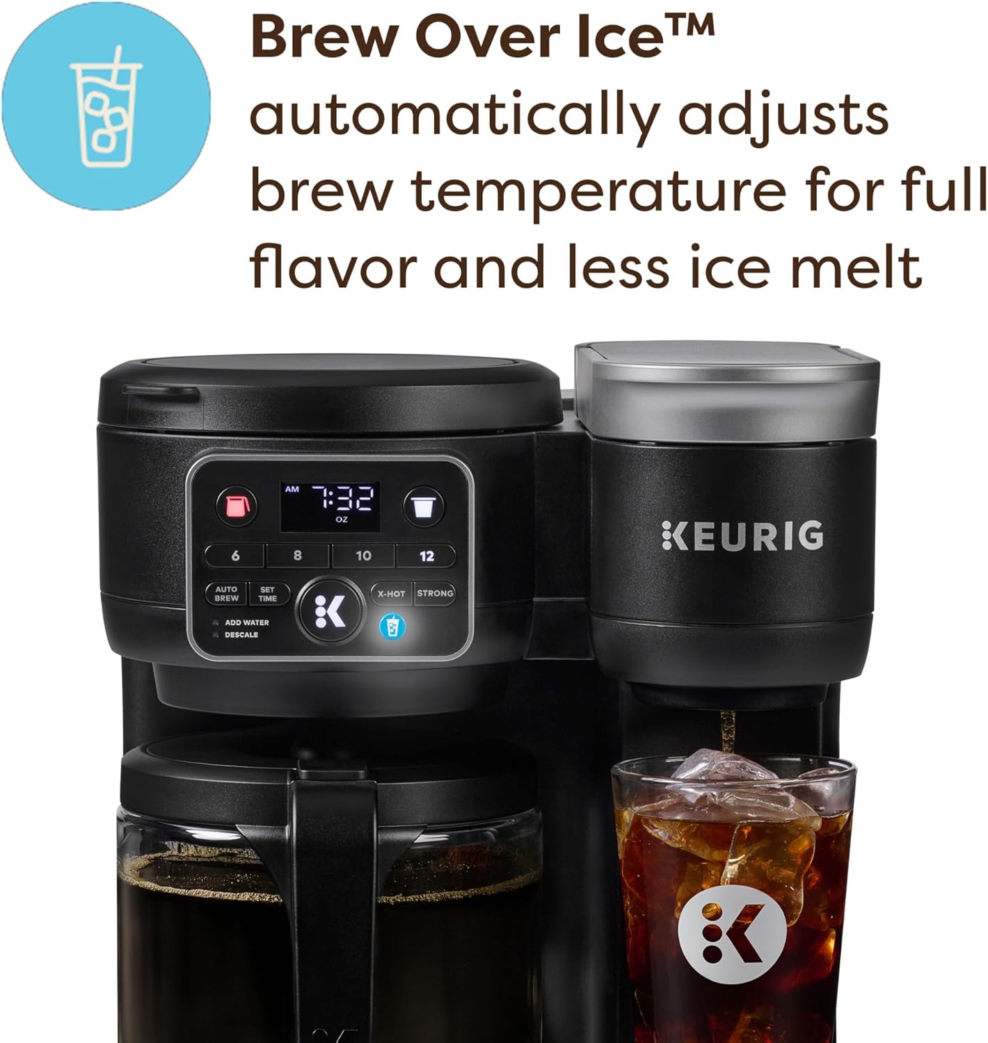 Keurig K-Duo Hot & Iced Single Serve & Carafe Coffee Maker, MultiStream Technology, 72oz Reservoir (Gen 2)