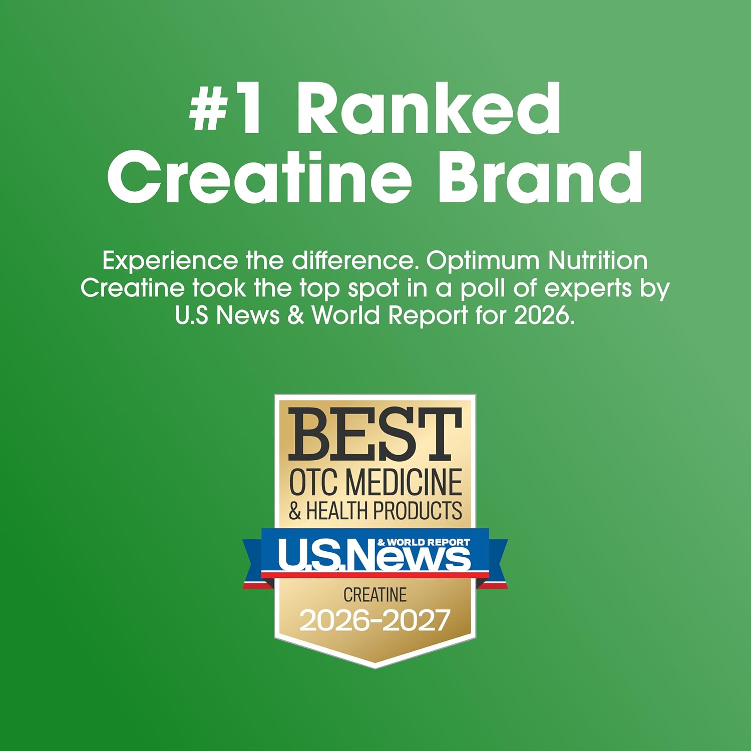 Optimum Nutrition Creatine Monohydrate Powder, Unflavored, 10 Oz