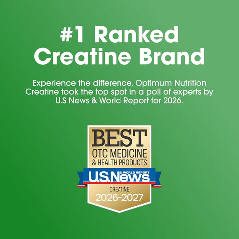 Optimum Nutrition Creatine Monohydrate Powder, Unflavored, 10 Oz