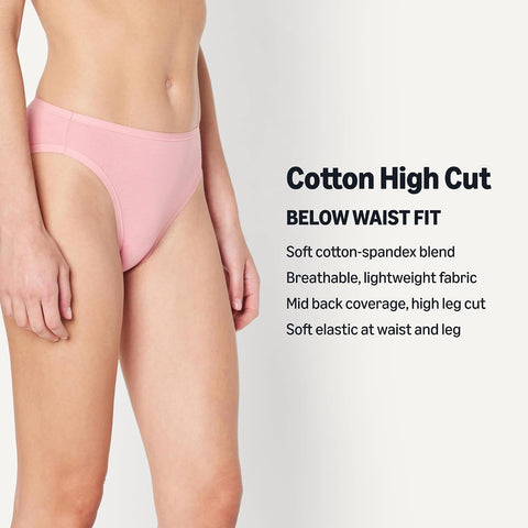 Amazon Essentials Women's Cotton Spandex Bikini Brief Underwear (Available in Plus Size)