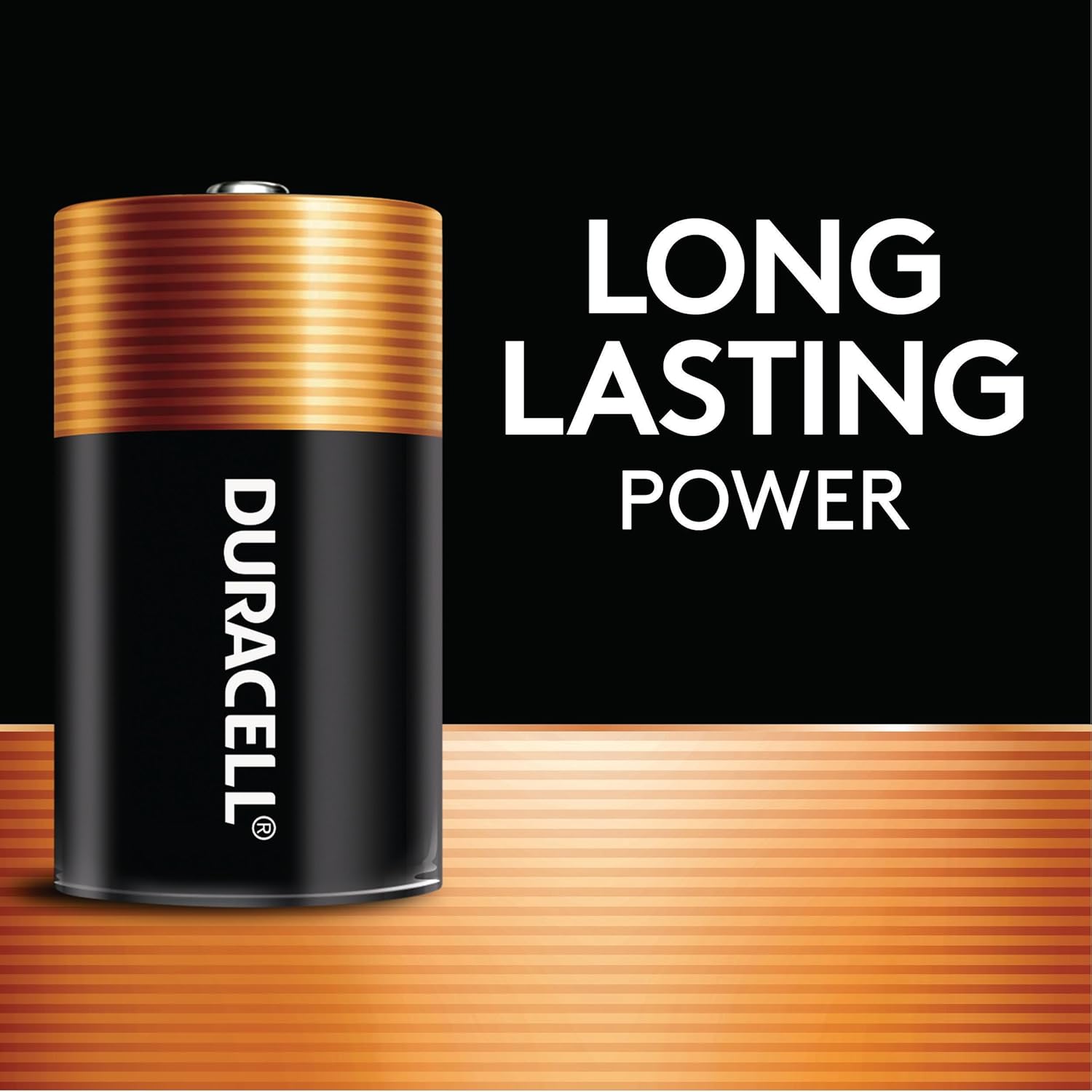 Duracell Coppertop C Batteries, 8 Count, 10-Year Shelf Life, Long-lasting