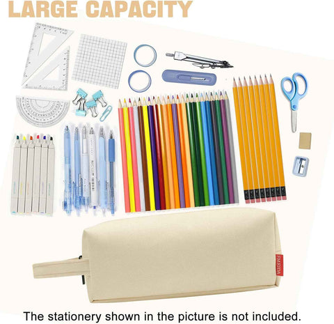 Fmeida Simple Pencil Case Pouch, Office Supplies Gift for Men Women