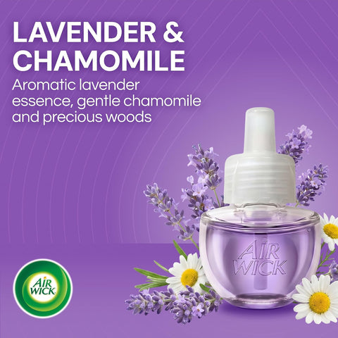 Air Wick Plug In Refills, Lavender & Chamomile, Essential Oils,10 count
