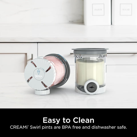 Ninja® CREAMi® Scoop & Swirl 2-in-1 Pints and Lids, 2 Pack, XSK7PNTLD2